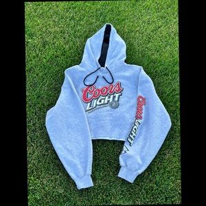 Coors light vintage cropped sweatshirt ✨